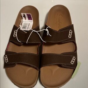 Skechers Tan and Brown Kids Sandals